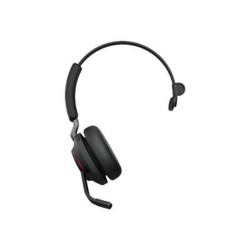 Jabra Evolve2 65 UC Mono - Cuffie con microfono - on-ear - convertibile - Bluetooth - senza fili - USB-A - isolamento dal rumor