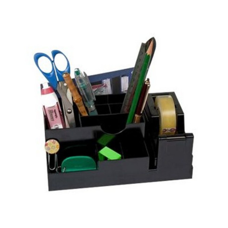 Lebez - Organizzatore scrivania - plastica ABS - nero