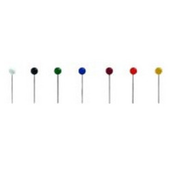 Lebez - Spilli - testa da 4 mm diametro, ago da 30 mm - acciaio - colori assortiti - pacco da 100