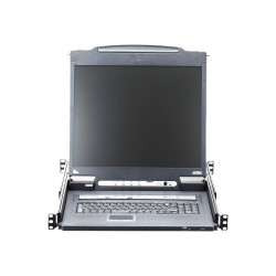 ATEN Slideaway CL5716iM - Console KVM con switch KVM - 16 porte - PS/2, USB - 17" - montabile in rack - 1280 x 1024 @ 75 Hz - 2