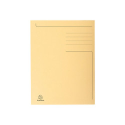 Exacompta Forever - Cartelletta a 3 lembi - larghezza dorsale 2 mm - per Folio - capacità 200 fogli - crema
