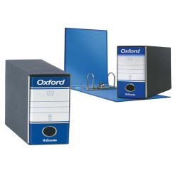 Registratore Oxford G81 - dorso 8 cm - memorandum 23 x 18 cm - blu - Esselte