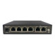 LevelOne FEP-0631 - Switch - unmanaged - 4 x 10/100 (PoE) + 2 x (uplink) 10/100 - desktop - PoE (60 W)