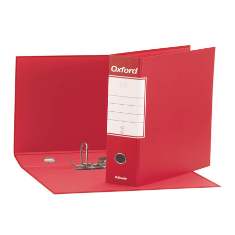 Registratore Oxford G83 - dorso 8 cm - commerciale 23 x 30 cm - rosso - Esselte