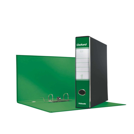 Registratore Oxford G84 - dorso 5 cm - protocollo 23 x 33 cm - verde - Esselte