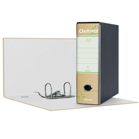 Registratore Oxford Green G85 - dorso 8 cm - protocollo 23 x 33 cm - avana - Esselte