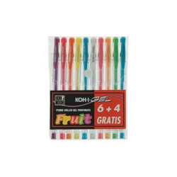 KOH-I-NOOR KOH-I-GEL Fruit - Penna a sfera - inchiostro gel - pacco da 10