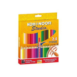 KOH-I-NOOR STUDIO - Pastello colorato - colori assortiti - 2.9 mm (pacchetto di 24)