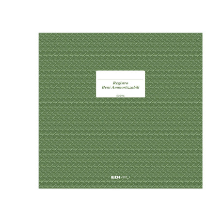 Registro cespiti ammortizzabili - 31 x 24,5cm - 47pg - numerate - Edipro