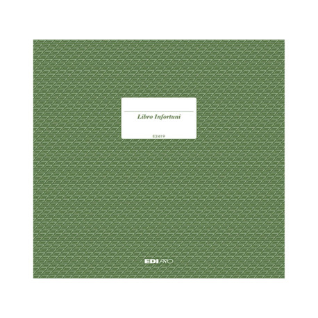 Registro infortuni - 31 x 24,5cm - 15 pagine - Edipro