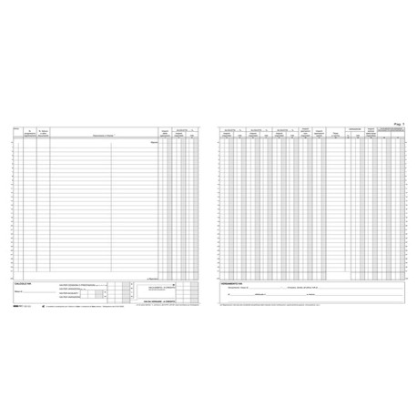 Registro Iva fatture - 31 x 24,5cm - 22pg - numerate - Edipro