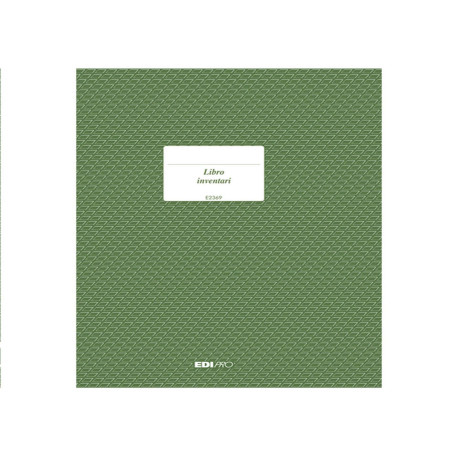 Registro libro inventari - 31 x 24,5cm - 92pg - numerate - Edipro