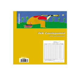 Registro prima nota Iva corrispettivi - 13/13 fogli autoricalcanti - 29,7 x 23cm - Edipro