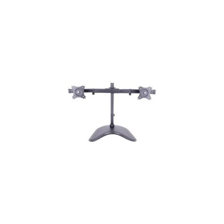 ITB Solution - Supporto - per 2 display LCD - acciaio, lega di alluminio - nero - dimensione schermo: 10"-27" - supporto per sc