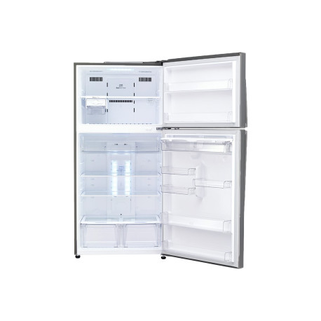 LG GTF744PZPZD - Frigorifero/congelatore - freezer superiore con distributore acqua - larghezza: 78 cm - profondità 73 cm - alt