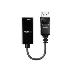 Lindy - Adattatore video - DisplayPort maschio a HDMI femmina - nero - supporto 4K