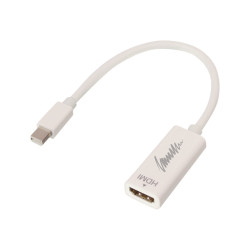 Lindy - Adattatore video - Mini DisplayPort maschio a HDMI femmina - bianco - supporto 4K