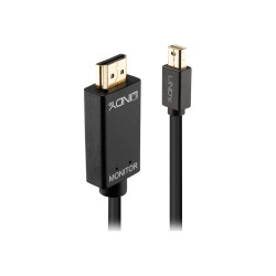 Lindy - Cavo adattatore - Mini DisplayPort maschio a HDMI maschio - 1 m - passivo, supporto 4K