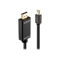 Lindy - Cavo adattatore - Mini DisplayPort maschio a HDMI maschio - 2 m - passivo, supporto 4K