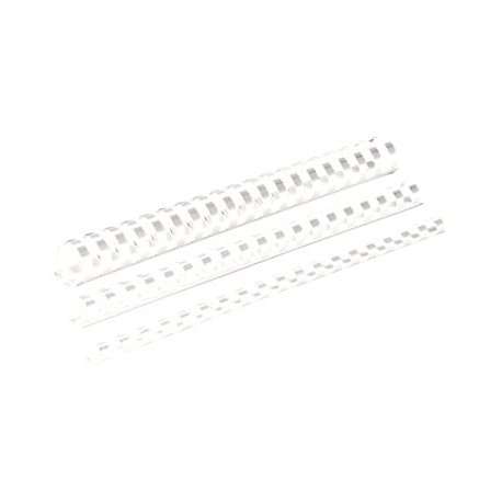 Fellowes - 25 mm - 21 anelli - A4 (210 x 297 mm) - 200 fogli - bianco - 50 pezzi pettine per la rilegatura in plastica - per Fe