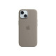 Apple - Cover per cellulare - Compatibilità MagSafe - silicone - argilla - per iPhone 15