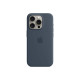 Apple - Cover per cellulare - Compatibilità MagSafe - silicone - blu tempesta - per iPhone 15 Pro