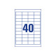 Avery - Bianco - 48.5 x 25.4 mm 4000 etichette (100 foglio(i) x 40) etichette multiuso