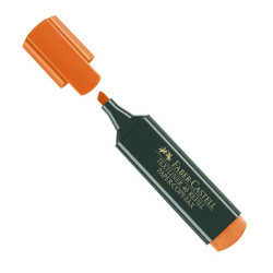 Evidenziatore Textliner 48 -  punta di 3 differenti larghezze: 5,0-3,0-1,0mm - arancio - Faber-Castell