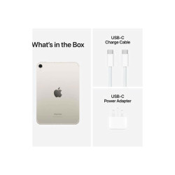 Apple iPad mini A17 Pro Wi-Fi + Cellular - Tablet - 128 GB - 8.3" IPS (2266 x 1488) - 3G, 4G, 5G - starlight