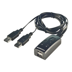 Lindy 2 Port USB KM Switch - Commutatore tastiera / mouse - 2 x USB - desktop