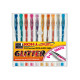 Roller gel colorati - colori glitter - Koh.I.Noor - astuccio 10 roller