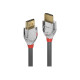Lindy Cromo Line - Cavo HDMI con Ethernet - HDMI maschio a HDMI maschio - 2 m - tripla schermatura - grigio - supporto 4K