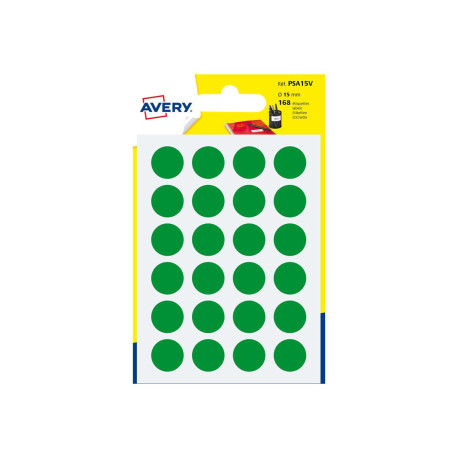 Avery - Etichetta con codice di colore autoadesiva - verde (pacchetto di 168)