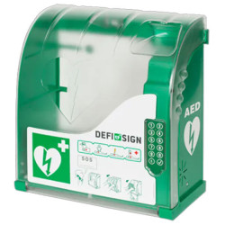 Teca per Defibrillatore da Esterno DefiSign AVIA 210 DS-210 Riscaldato e Ventilato Con Codice PIN Verde DAE