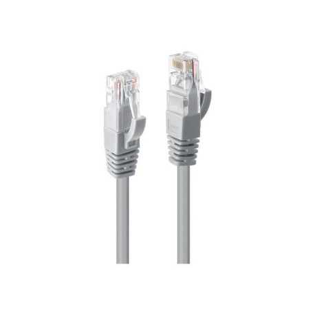 Lindy - Cavo patch - RJ-45 (M) a RJ-45 (M) - 30 m - UTP - CAT 6 - stampato, antiaggrovigliamento, bloccato - grigio