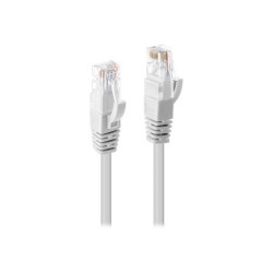 Lindy - Cavo patch - RJ-45 (M) a RJ-45 (M) - 5 m - UTP - CAT 6 - stampato, antiaggrovigliamento, bloccato - bianco