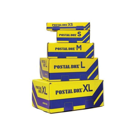 Blasetti Postal Box - Pacco postale - taglia L - 40 cm x 27 cm x 17 cm - autoadesiva - pacco da 10