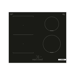 Bosch Serie | 4 PVS611BB6E - Piano cottura a induzione - 4 piastre - Nicchia - larghezza: 56 cm - prof. 49 cm - nero - senza co