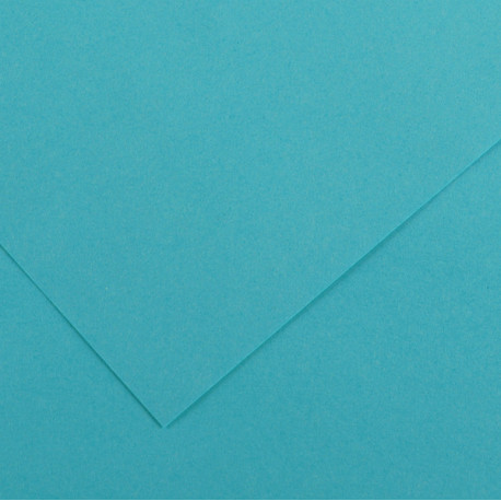 Foglio Colorline - 70x100 cm - 220 gr - blu turchese - Canson