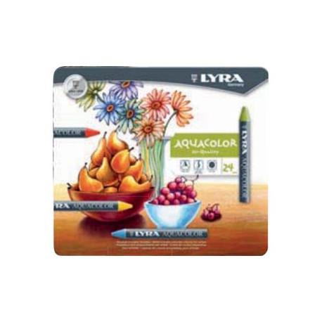 Lyra Aquacolor - Pastello - cera (pacchetto di 24)