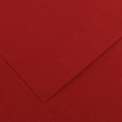 Foglio Colorline - 70x100 cm - 220 gr - rosso granata - Canson