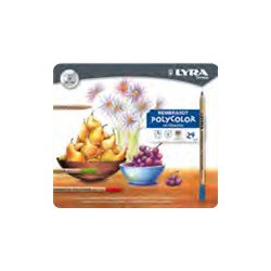 Lyra Rembrandt Polycolor - Pastello colorato - colori assortiti (pacchetto di 24)