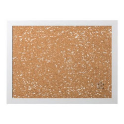 MasterVision simplicity - Bacheca - montabile a parete - 600 x 450 mm - sughero, etilene vinil acetato (EVA) - cornice bianca
