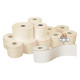 Rotolo per bilancia - 57 mm x 38 m - 112 gr - diametro esterno 82 mm - anima 25 mm - carta termica adesiva BPA free - Sabacart 