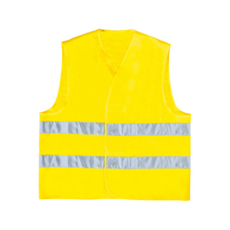 Gilet alta visibilità GILP2 - poliestere - taglia L - giallo fluo - Deltaplus