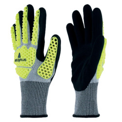 Guanto antiurto EOS NOCUT VV909 - taglia 08 - giallo fluo/grigio - Deltaplus