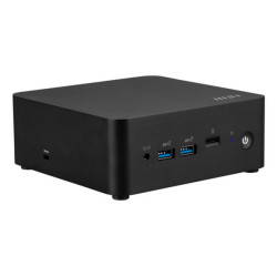 MSI CUBI NUC AI 1UMG-019BEU, Mini PC barebone, Intel SoC, Collegamento ethernet LAN, Wi-Fi 6E (802.11ax), 120 W