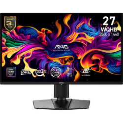 MSI MAG 274QP QD-OLED X24, 67,3 cm (26.5"), 2560 x 1440 Pixel, Wide Quad HD, QD-OLED, 0,03 ms, Nero