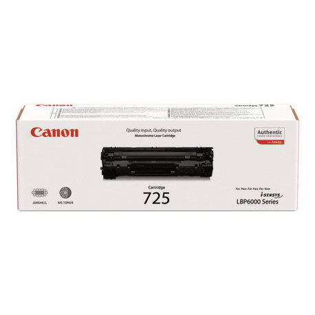 Canon CRG-725 - Nero - originale - cartuccia toner - per i-SENSYS LBP6000, LBP6000B, LBP6020, LBP6020B, LBP6030, LBP6030B, LBP6