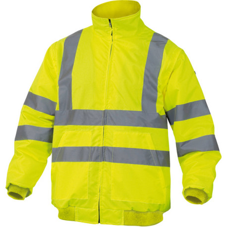 Giubbotto alta visibilità Reno HV - poliestere/poliuretano - taglia L - giallo fluo - Deltaplus